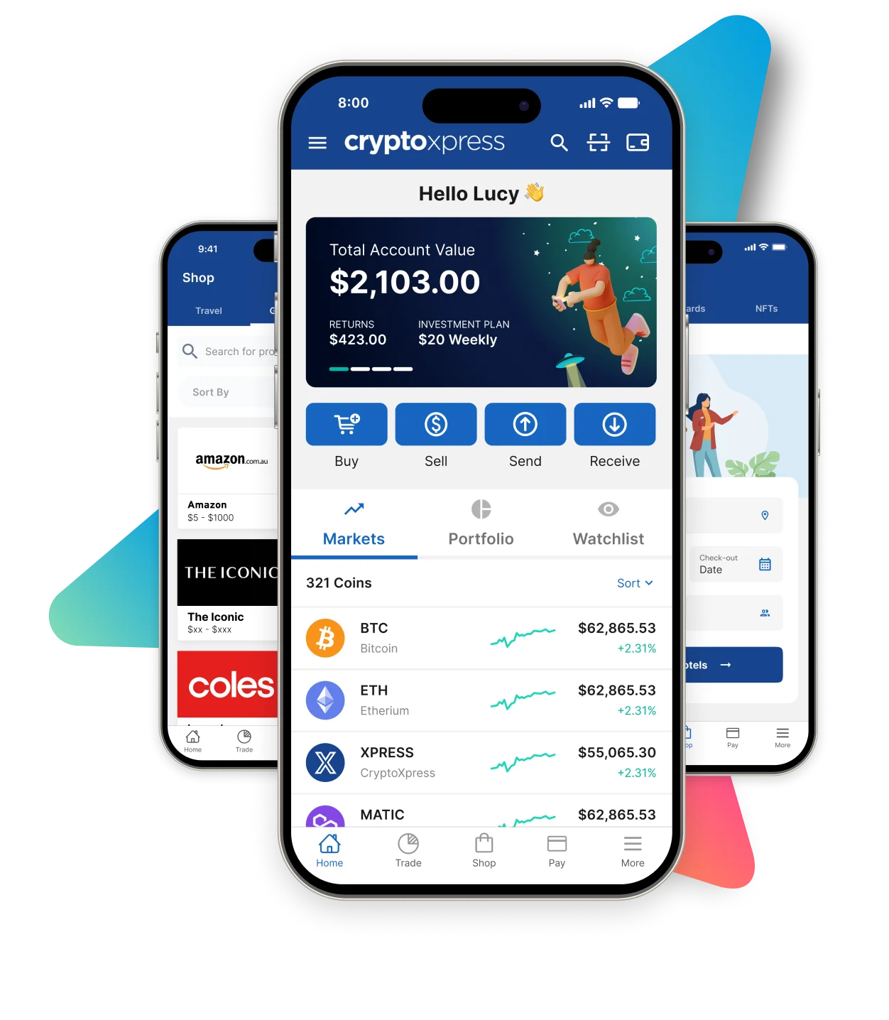 CryptoXpress mobile app